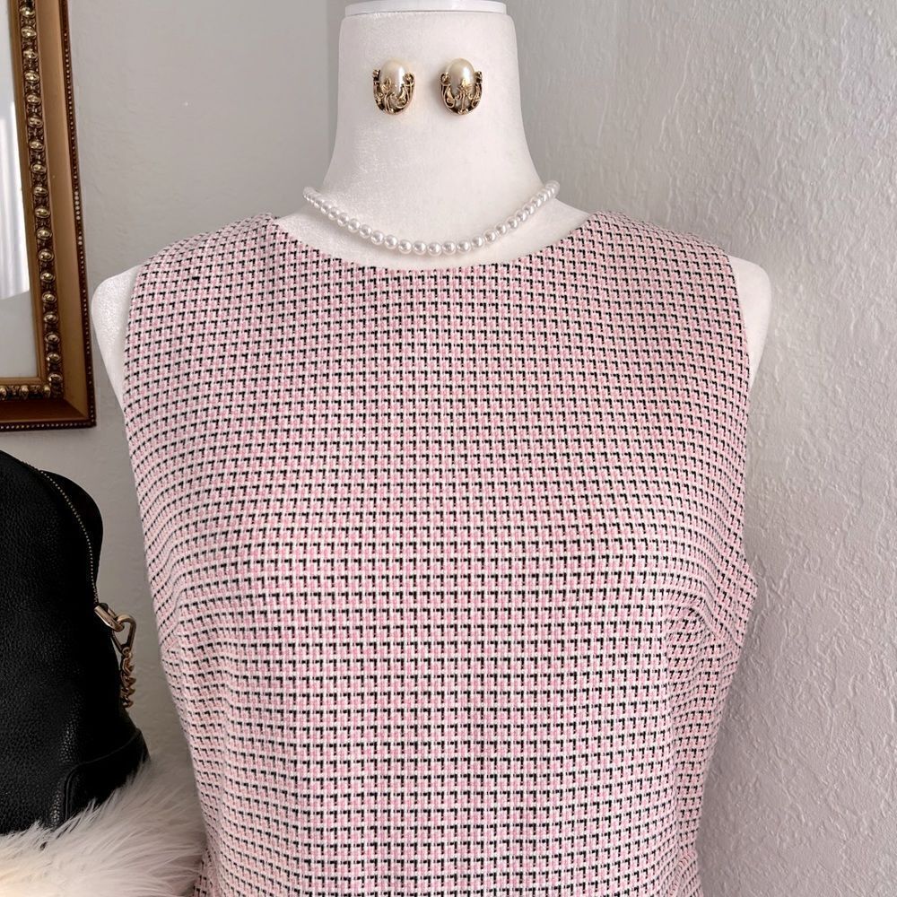 Loft pink Tweed dress - Picture 5 of 10